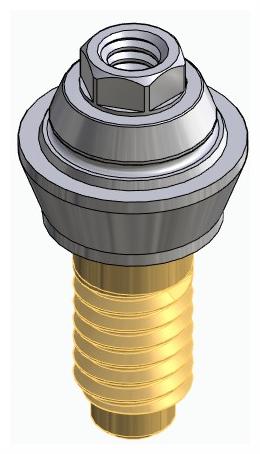 CORTILOG PCL, Multi-unit fej, egyenes, becsavarható, LT2, széles, M1.4