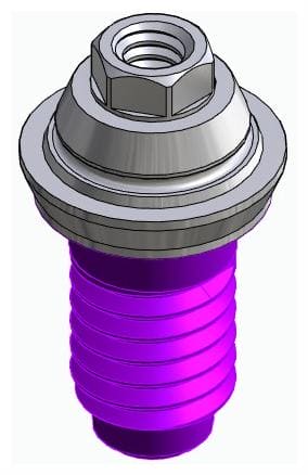 CORTILOG PCL, Multi-unit fej, egyenes, becsavarható, LT2, széles, M1.4