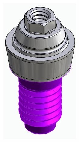 CORTILOG PCL, Multi-unit fej, egyenes, becsavarható, LT2, széles, M1.4