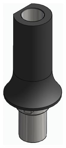 CORTILOG PCL, Scanbody fej, átmenőcsavaros, pozicionált, keskeny