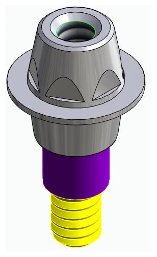 CORTILOG CCL, Multi-unit fej, egyenes, becsavarható, LT2.7, keskeny, M1.6