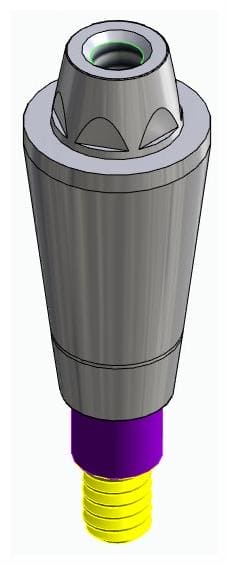 CORTILOG CCL, Multi-unit fej, egyenes, becsavarható, LT2.7, keskeny, M1.6