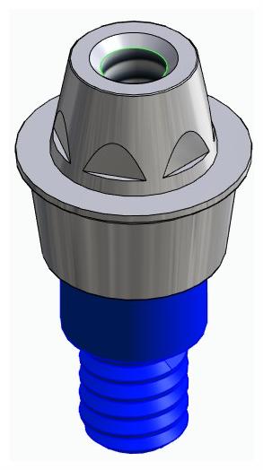 CORTILOG CCL, Multi-unit fej, egyenes, becsavarható, LT2.7, keskeny, M1.6