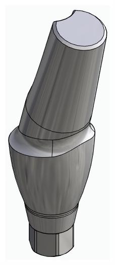 CORTICON, Anatómiai fej, ferde, 15°, pozicionált, A-típus