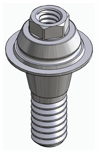 CORTICON, Multi-unit fej, egyenes, becsavarható, LT2, széles, M1.4