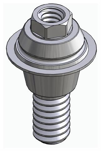 CORTICON, Multi-unit fej, egyenes, becsavarható, LT2, széles, M1.4