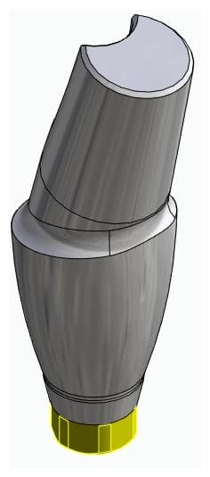 ACTIVAL, Anatómiai fej, ferde, 15°, pozicionált, A-típus