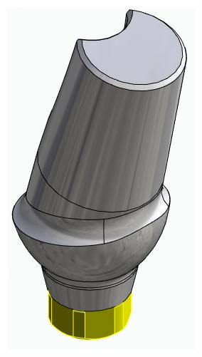 ACTIVAL, Anatómiai fej, ferde, 15°, pozicionált, B-típus