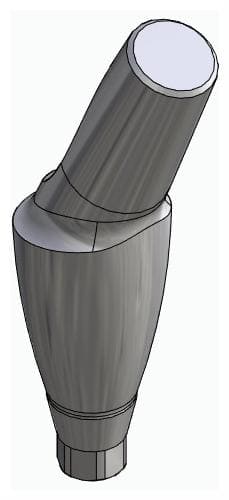 ACTIVAL, Anatómiai fej, ferde, 25°, pozicionált, A-típus