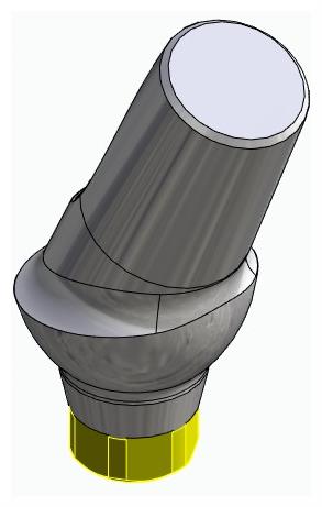 ACTIVAL, Anatómiai fej, ferde, 25°, pozicionált, B-típus