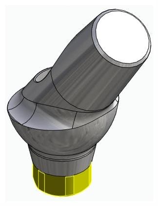 ACTIVAL, Anatómiai fej, ferde, 35°, pozicionált, A-típus