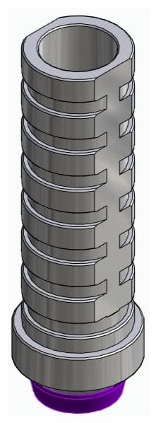 ACTIVAL, Ideiglenes fej, implant szintű, nem pozicionált