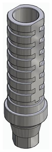 ACTIVAL, Ideiglenes fej, implant szintű, pozicionált