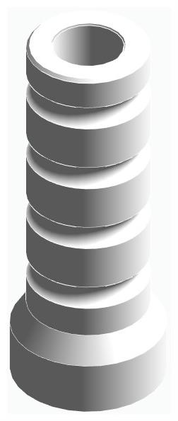 ACTIVAL, Kiégethető műanyag fej, multi-unit szintű, nem pozicionált