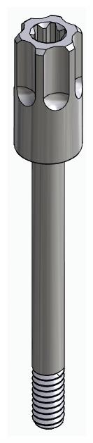 ACTIVAL, Mintavételi fejcsavar, nyitott kanálhoz, rövid