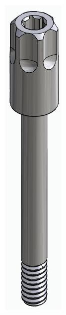 ACTIVAL, Mintavételi fejcsavar, nyitott kanálhoz, rövid