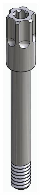 ACTIVAL, Mintavételi fejcsavar, nyitott kanálhoz, rövid