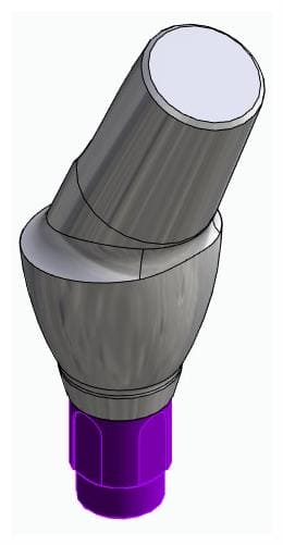 BONELIT, Anatómiai fej, ferde, 25°, pozicionált, A-típus