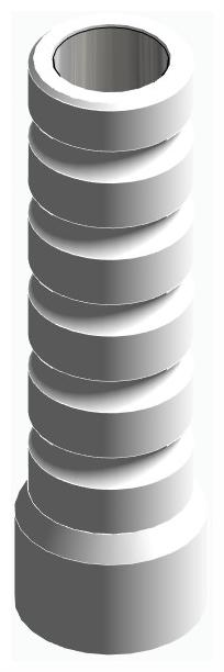 BONELIT, Kiégethető műanyag fej, multi-unit szintű, nem pozicionált