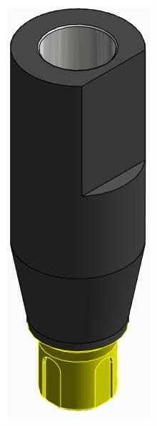 BONELIT, Scanbody fej, átmenőcsavaros, pozicionált, keskeny