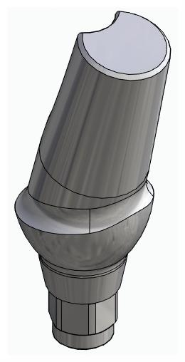HICON, Anatómiai fej, ferde, 15°, pozicionált, A-típus