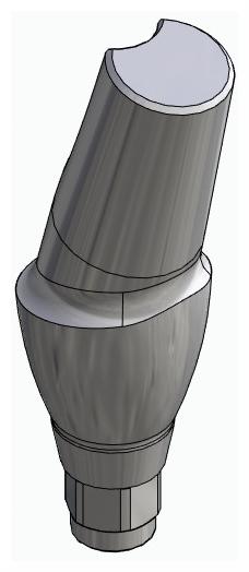 HICON, Anatómiai fej, ferde, 15°, pozicionált, A-típus