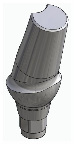 HICON, Anatómiai fej, ferde, 15°, pozicionált, B-típus