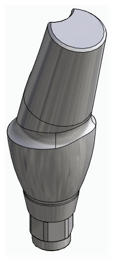 HICON, Anatómiai fej, ferde, 15°, pozicionált, B-típus