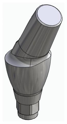 HICON, Anatómiai fej, ferde, 25°, pozicionált, A-típus