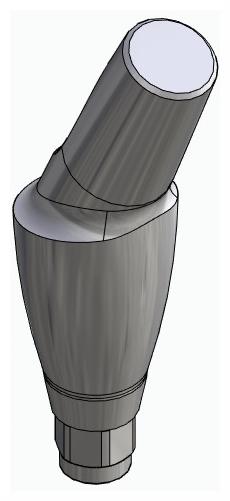 HICON, Anatómiai fej, ferde, 25°, pozicionált, A-típus