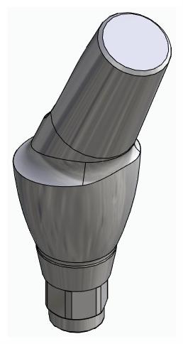 HICON, Anatómiai fej, ferde, 25°, pozicionált, B-típus
