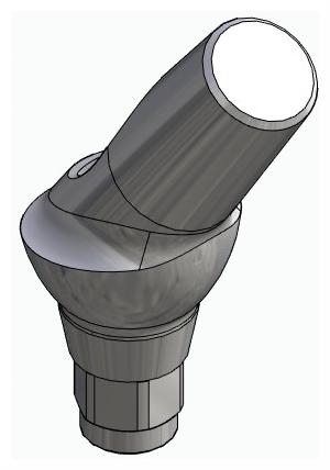 HICON, Anatómiai fej, ferde, 35°, pozicionált, A-típus
