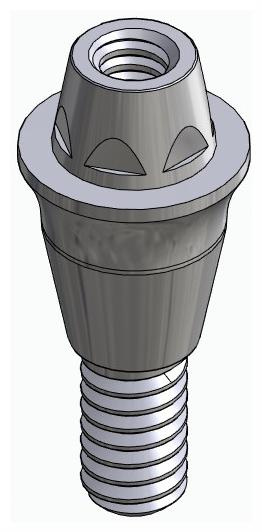 DENTUM, Multi-unit fej, egyenes, becsavarható, LT2.7, keskeny, M1.6