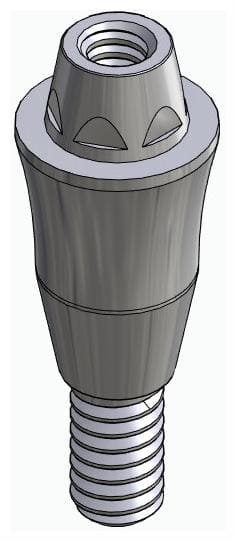 DENTUM, Multi-unit fej, egyenes, becsavarható, LT2.7, keskeny, M1.6