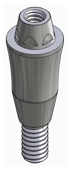 DENTUM, Multi-unit fej, egyenes, becsavarható, LT2.7, keskeny, M1.6