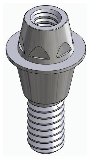 DENTUM, Multi-unit fej, egyenes, becsavarható, LT2, széles, M1.4