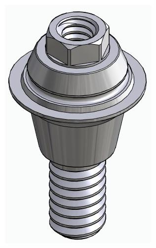 DENTUM, Multi-unit fej, egyenes, becsavarható, LT2, széles, M1.4