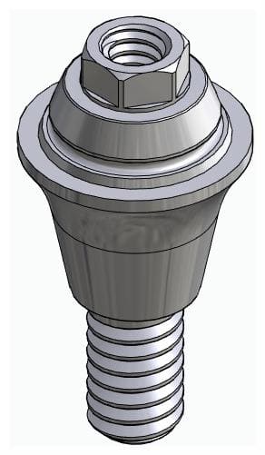 DENTUM, Multi-unit fej, egyenes, becsavarható, LT2, széles, M1.4