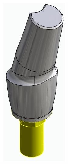 BIOSS, Anatómiai fej, ferde, 15°, pozicionált, A-típus