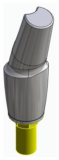 BIOSS, Anatómiai fej, ferde, 15°, pozicionált, A-típus