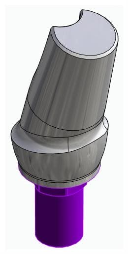 BIOSS, Anatómiai fej, ferde, 15°, pozicionált, A-típus