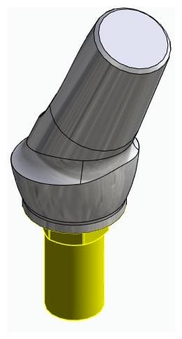 BIOSS, Anatómiai fej, ferde, 25°, pozicionált, A-típus