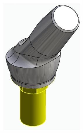 BIOSS, Anatómiai fej, ferde, 35°, pozicionált, A-típus
