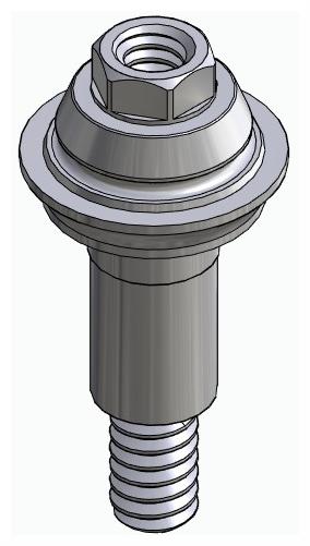 BIOSS, Multi-unit fej, egyenes, becsavarható, LT2, széles, M1.4