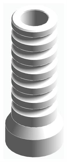 IMPLIE, Kiégethető műanyag fej, multi-unit szintű, nem pozicionált