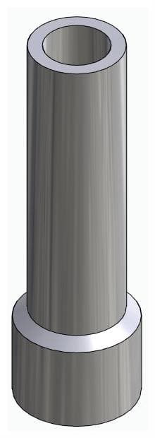 BIONIKA, Kiégethető műanyag fej, multi-unit szintű, nem pozicionált, LT2.7, keskeny, M1.6