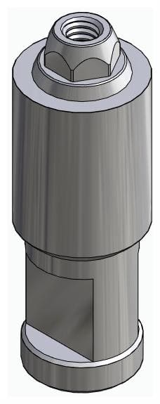 BIONIKA, Technikai implantátum, multi-unit fejhez, LT2.7, széles, M1.6