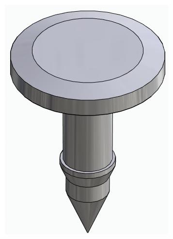 BIONIKA, Perforáltlemez-szegecs, laposfejű