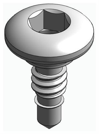 BIONIKA, Perforáltlemez-szegecs, menetes