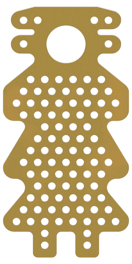 BIONIKA, Perforált lemez, furatos-szárnyas, 0,1 mm vastagságú